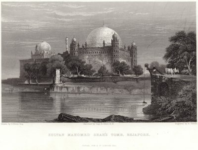 Het graf van Sultan Mahomed Shah in Beejapore door Samuel Prout