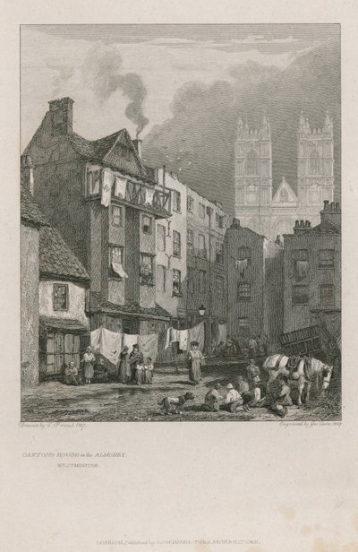 Het huis van William Caxton door Samuel Prout