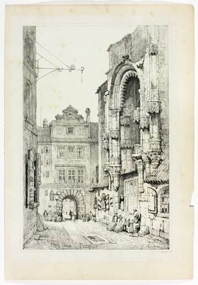 Thein Kerk, Praag door Samuel Prout