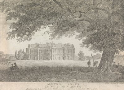 Albyns, Essex, het landgoed van John R. Abdy, Esquire (gepubliceerd door L. Asperne); pagina 7 (deel één) door Samuel Rawle