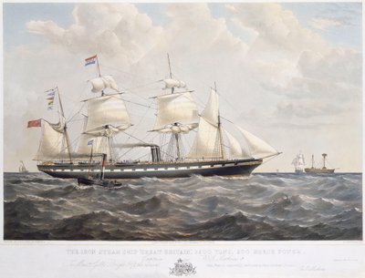 Het ijzeren stoomschip 