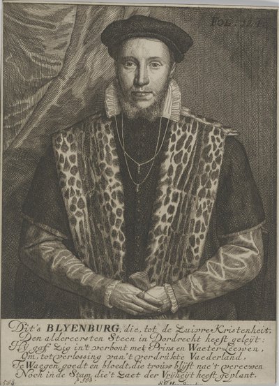 Portrait of Adriaan van Blyenburg, Heer van Schobbeland door Samuel van Hoogstraten