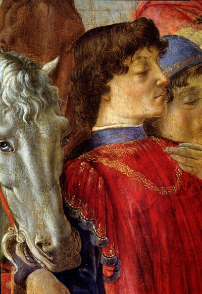 De Aanbidding der Wijzen (detail) door Sandro Botticelli