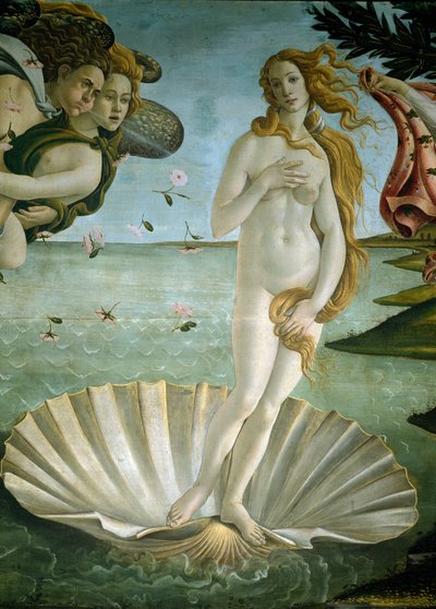 De geboorte van Venus (detail) door Sandro Botticelli