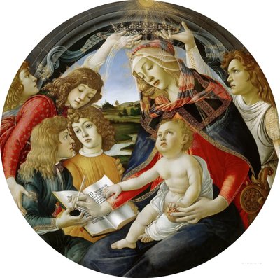 Italiaans: Madonna van het Magnificat Madonna van het Magnificat door Sandro Botticelli