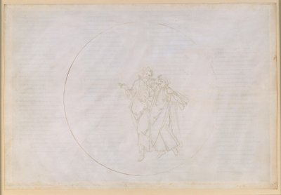 La Divina Commedia, Paradiso XV. Vijfde planeetsfeer (hemel van Mars): Cacciaguida, stamvader van de familie Alighieri, vertelt Dante over zijn voorouders in het oude Florence door Sandro Botticelli