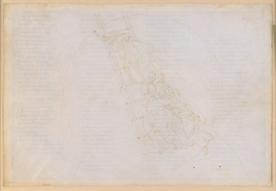 La Divina Commedia, Paradiso XXII. Zevende planeetsfeer (hemel van Saturnus): verslag van de heilige Benedictus; beklimming via de Jakobsladder naar de hemel met de vaste sterren door Sandro Botticelli