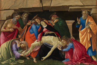 Klaagzang over de dode Christus door Sandro Botticelli