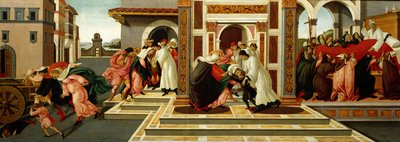 Laatste wonder en de dood van Sint Zenobius, c. 1500 door Sandro Botticelli