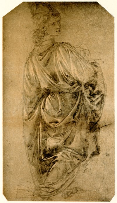 Studie van een jonge man door Sandro Botticelli