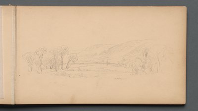 Schetsboek, pagina 06: Gorham Maine, 1859 door Sanford Robinson Gifford