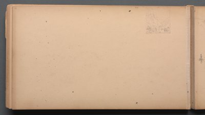 Schetsboek, pagina 17: Dixville Notch, Maine door Sanford Robinson Gifford