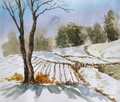 Winterlandschap door Santhosh ch
