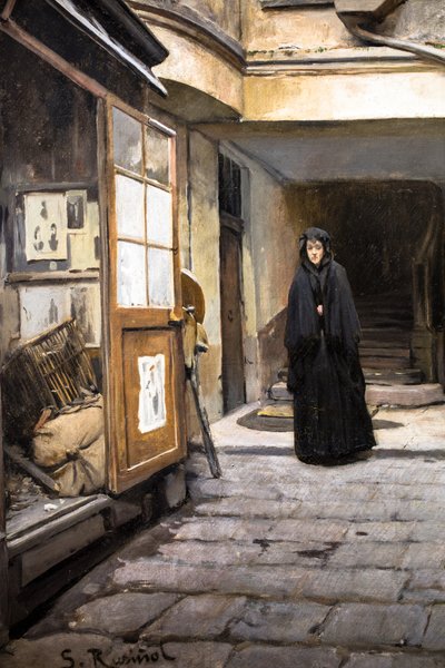 Het pandjeshuis door Santiago Rusinol i Prats