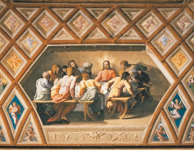 Laatste Avondmaal door Sanzio of Urbino (workshop) Raphael