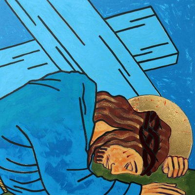 Jezus valt door Sara Hayward