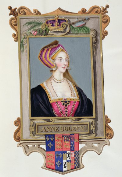 Portret van Anne Boleyn (1507-36) 2e koningin van Hendrik VIII, als jonge vrouw uit 