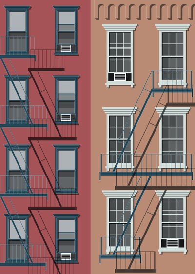 Stadshuis New York, 2017 (digitaal) door Sarah Evans