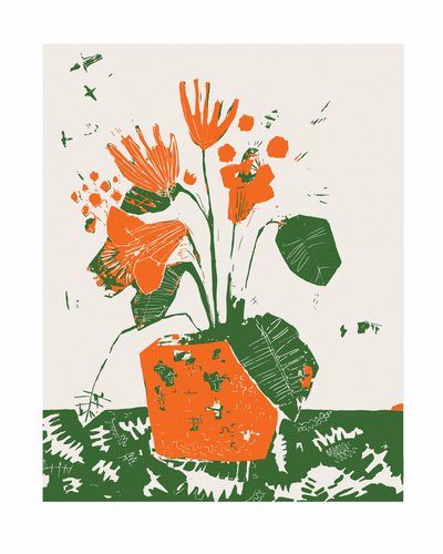 Oranjebloesem in pot door Sarah Fitzgerald