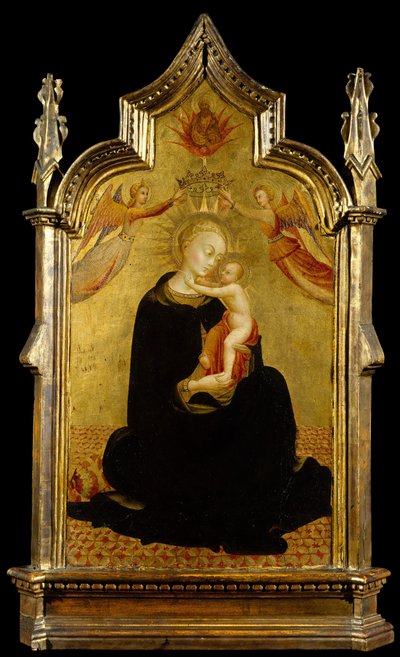 Madonna en Kind met Engelen door Sassetta