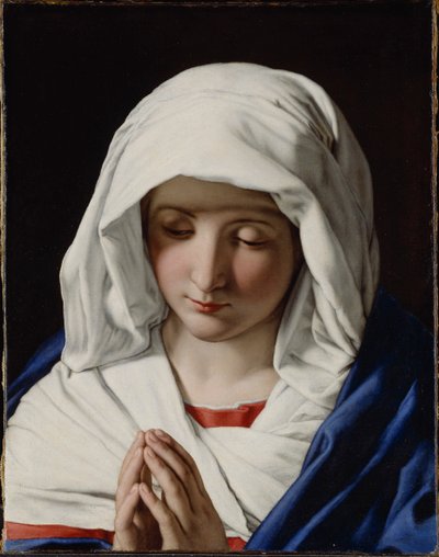 De Maagd in Gebed, 1640s door Sassoferrato