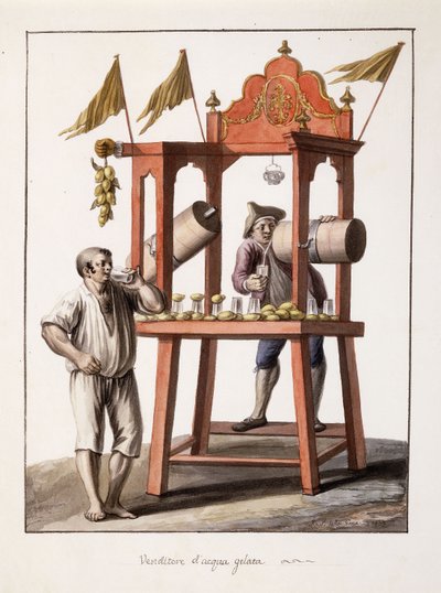 Verkoper van IJswater; Venditore d