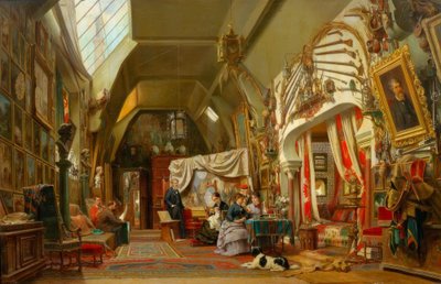 Atelier van een kunstenaar door Charles Giraud