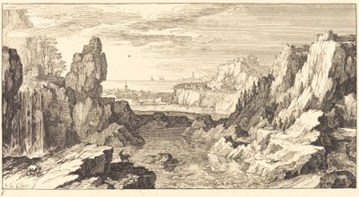 Berglandschap door Sébastien  Le Clerc I