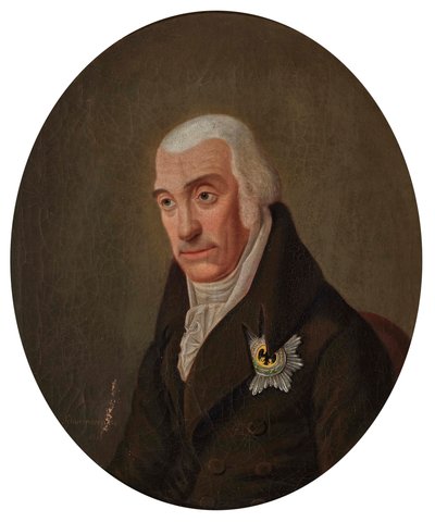 Portret van Karel II, Groothertog van Mecklenburg-Strelitz door Scharenberg