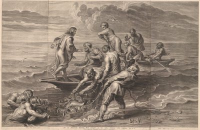 Wonderbare visvangst door Schelte Adamsz. Bolswert