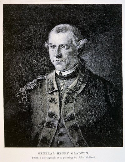 Generaal Henry Gladwin, van een foto van een schilderij door John Holland door School American