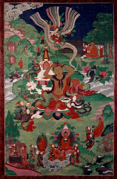 Episode uit het leven van Boeddha: haarknippen door School Asian