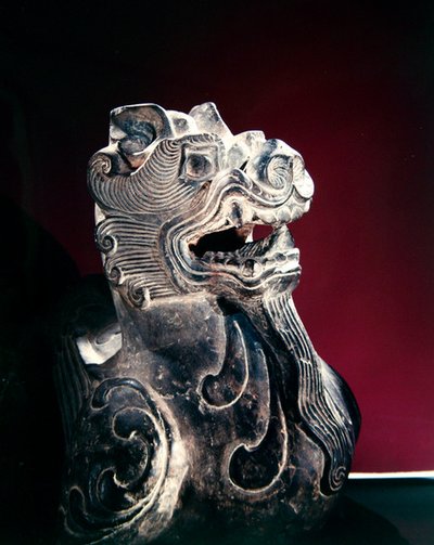 (detail) van een Chimera, Zes Dynastieën (220-589) door School Chinese