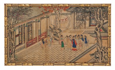 Een van Vierentwintig Scènes uit Droom van de Rode Kamer door School Chinese