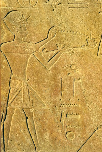 Hatsjepsoet biedt wierook aan, Karnak/Luxor door School Egyptian