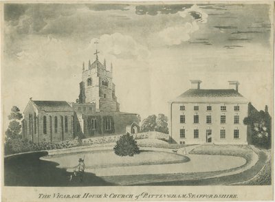 Pattingham Kerk en Pastorie door School English