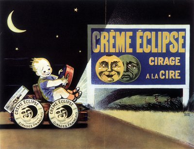 Reclame voor waspolijsten "Eclipse Creme" door School French