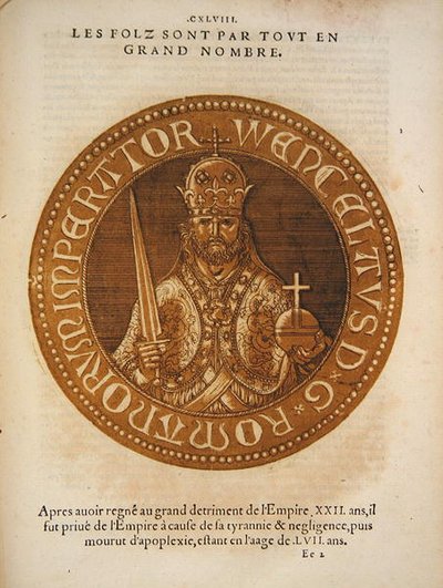 Heilige Roomse keizer Wenceslaus van Bohemen door School French