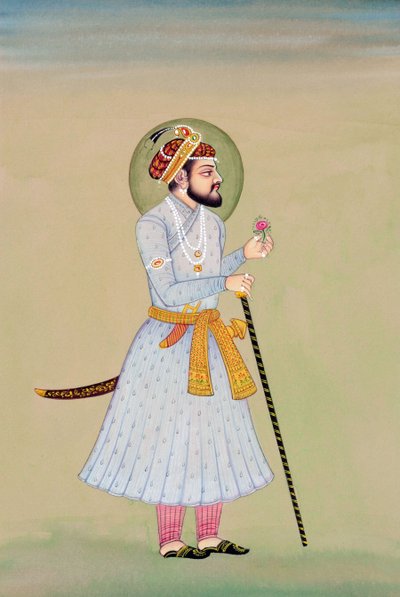 Miniatuurschilderij van Mughal keizer Shah Jahan door School Indian