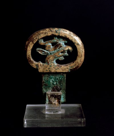 Bronzen handvat met griffioenkop, 6e-5e eeuw v.Chr. door Japanese School