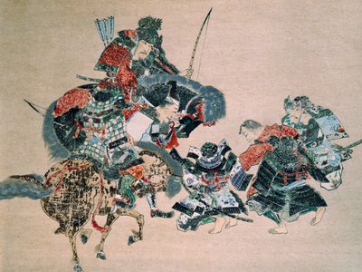 Gevecht met Mongolen door School Japanese