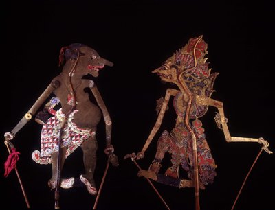 Wayang Kulit. Javaanse poppen. Jean François Hubert Collectie. Parijs door School Javanese