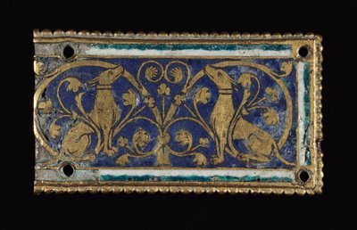 Plaquette, waarschijnlijk van een Reliekschrijn, c.1200-1250 door School Mosan