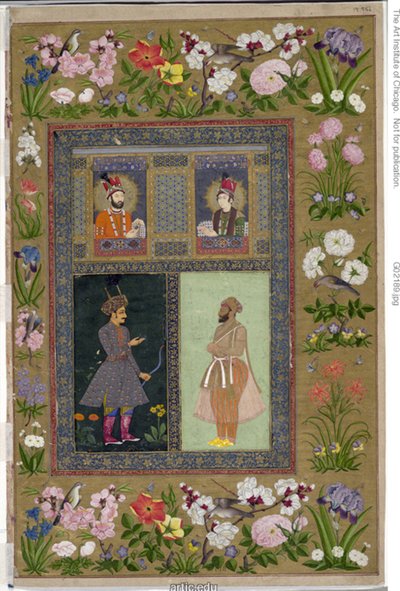 Pagina uit het St. Petersburg Album, door School Mughal