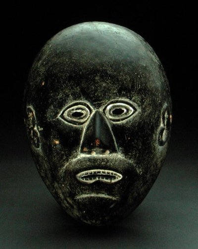 Masker, mogelijk Gorong-cultuur, Nepal (hout) door School Nepalese