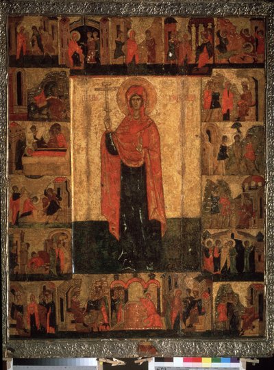 Leven en episodes van Sint Paraskeva Pyatnitsa door School Russian