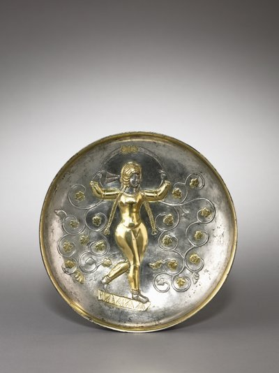 Schaal: De Godin Anahita, 400-600 door School Sasanian