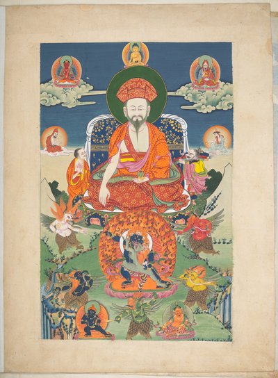 Add. Or. 3056 Een van 12 tekeningen die Tibetaanse godheden uitbeelden door een Tibetaanse kunstenaar, waarschijnlijk in Lhasa, ca. 1800 door School Tibetan