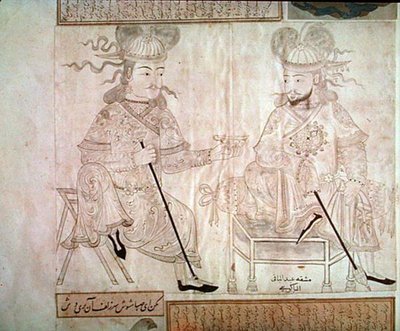 Twee mannen in gesprek, uit Album 2162 door School Turkish