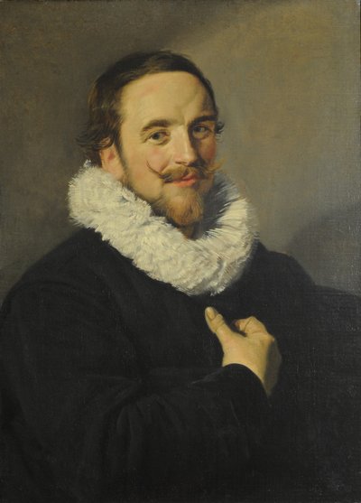 Portret van een heer door School of Frans Hals